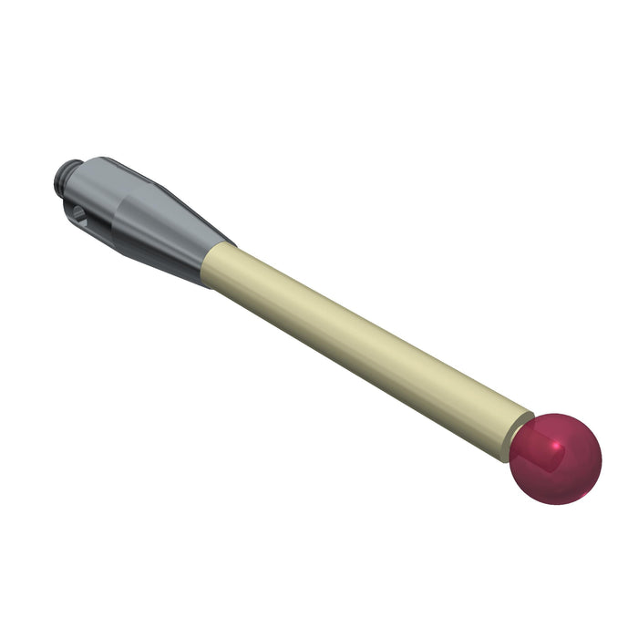 SM4 060 050 RCE - Straight M4 CMM Stylus 6mm Ruby Ball, 50mm Ceramic Stem, EWL 33.5mm