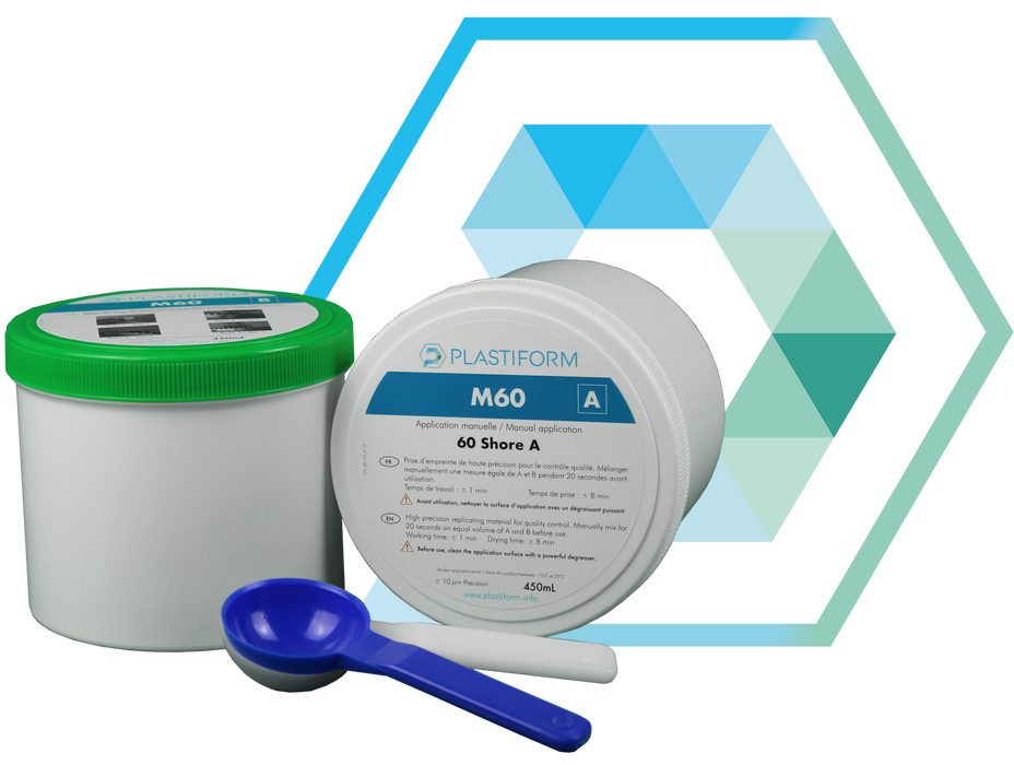 MT-002 -  M60 - Set of 2 x 450 ml Pots (A+B = 900 ml)