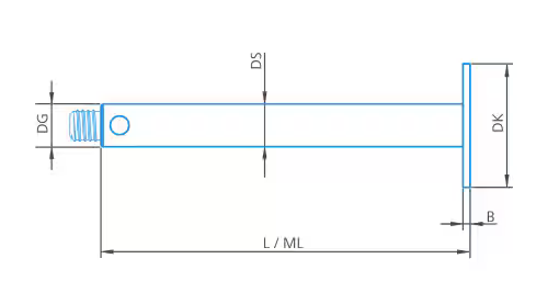 DM5 Z20 010 060 ACB Disc Stylus 20.0mm Disc, 1mm thick, 60mm Tungsten Carbide Stem, EWL 60mm