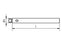 EM3 000 015 SSS - M3 Ø4mm, 15mm Stylus Extension Stainless Steel Shaft Technical Drawing