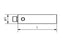 EM4 000 015 SSS - M4 Ø7mm, 15mm Long Stylus Extension Stainless Steel Shaft Technical Drawing