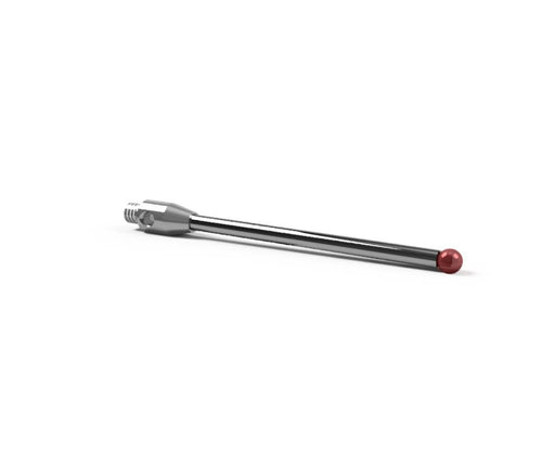 SM2 010 010 RSS - Straight M2 CMM Stylus 1mm Ruby Ball, 10mm Steel Stem, EWL 5mm