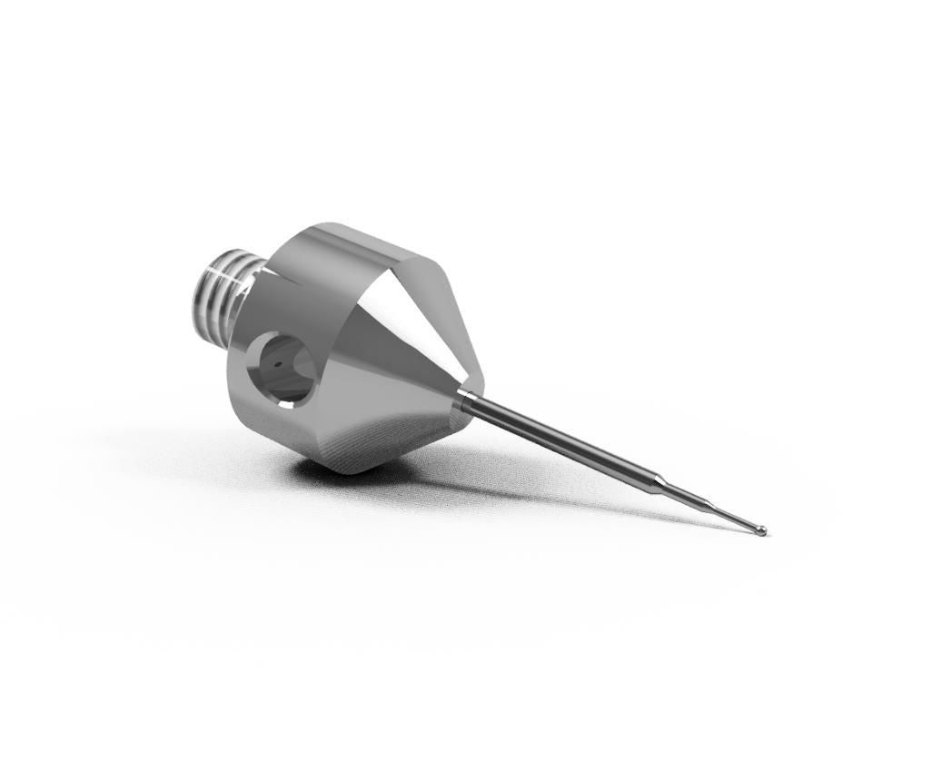 Straight M5 CMM Micro Stylus 0.2mm Carbide Ball, 25mm Carbide Stem ...