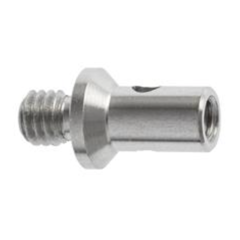 AM4 4-3 009 SSS - 9mm long Stainless Steel M4 to M3 Adapter